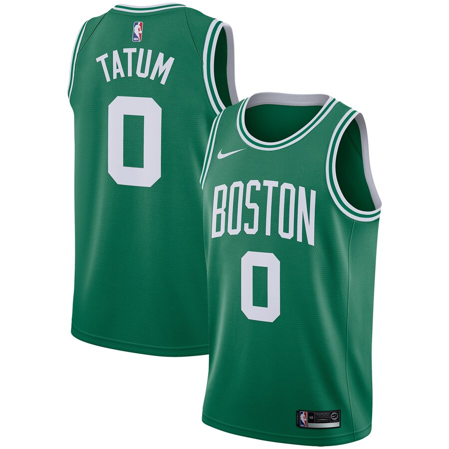 Men's Boston Celtics Jayson Tatum #0 Swingman Nike Green Icon Edition Jersey 2401CUNR